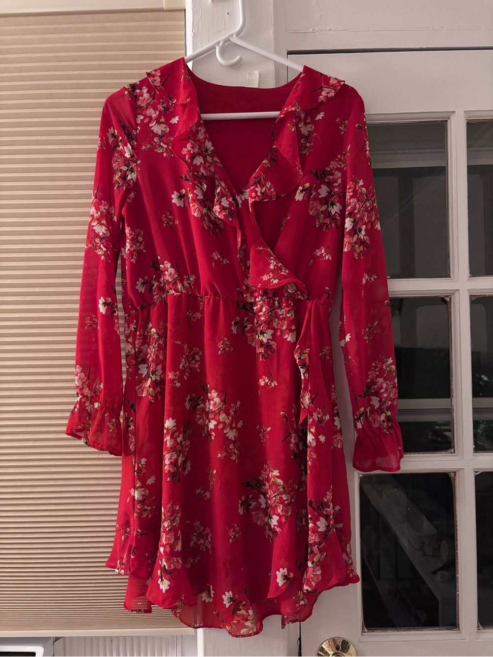 Red Floral Dress